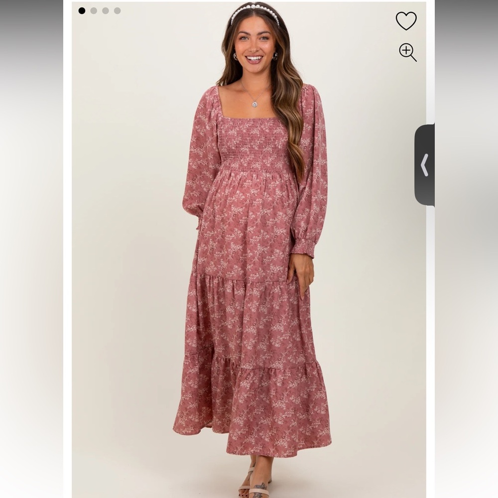 Pink Blush Maternity Mauve Maxi Dress